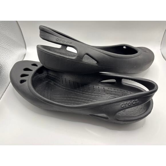 Crocs Kadee Black Ballet Flats - Picture 3 of 4